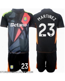 Aston Villa Emiliano Martinez #23 Portiere Maglia Gara Trasferta Repliche 2024-25 Bambino
